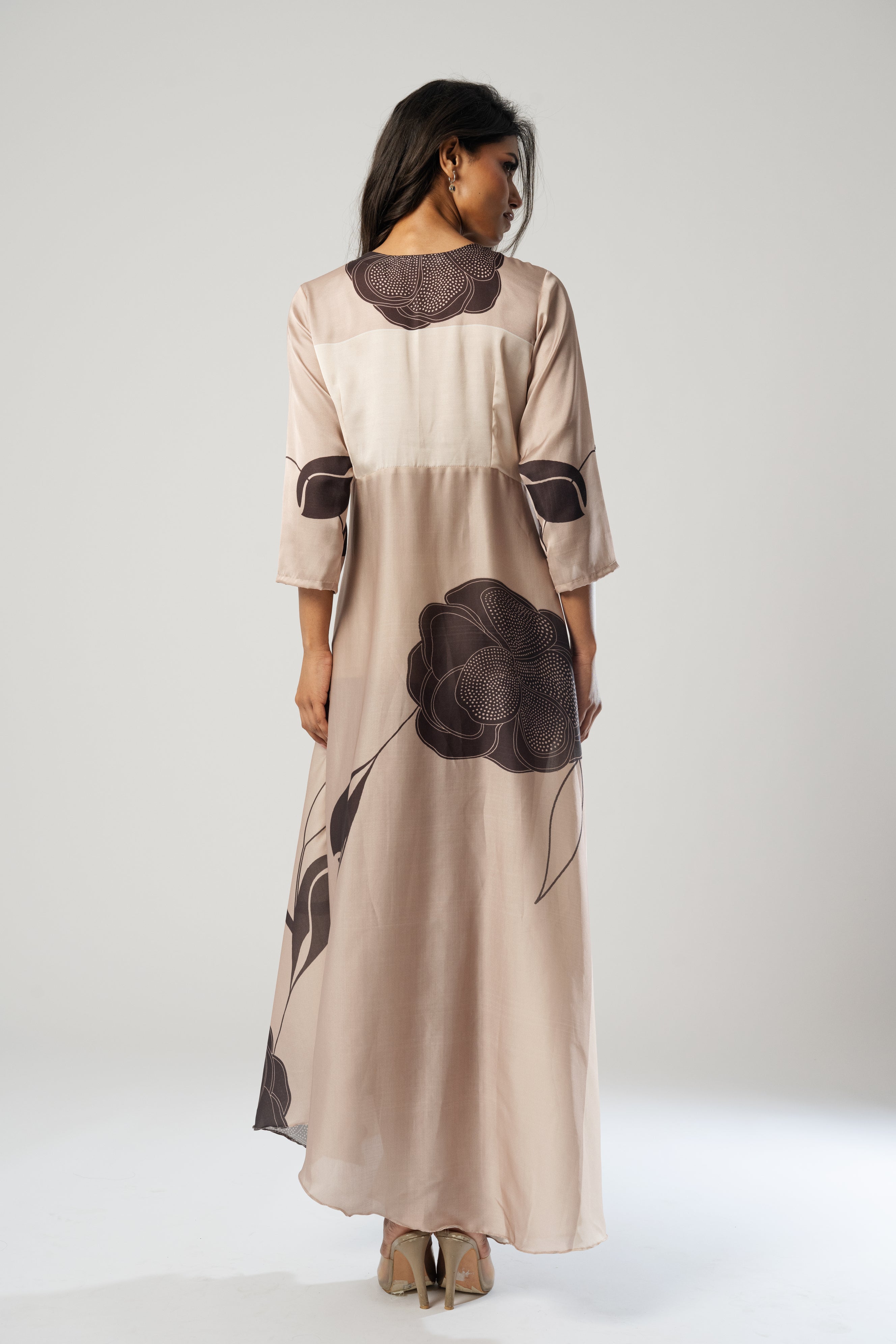 Elegant Drape Dress- 1486